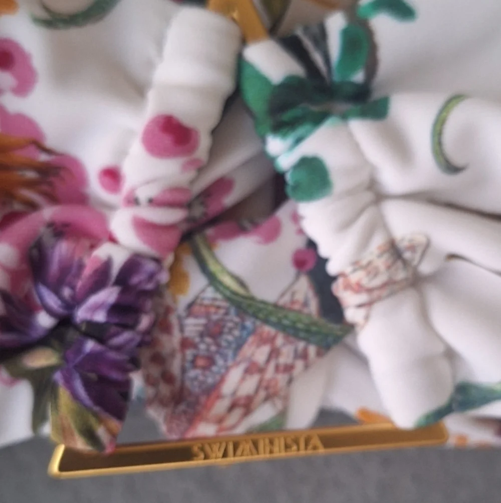 Swiminista Christian Lacroix Floral Girl's Bikini Top & Bottom Swimsuit 6 NWT